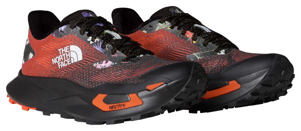 The North Face Vectiv Enduris 4 Women's Trail Shoes - Race Edition - Floral Black/Red
