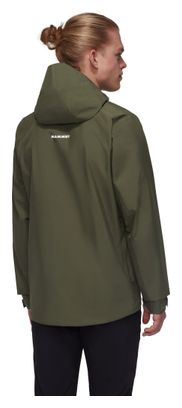 Chaqueta impermeable con capucha Mammut Alto Light Verde para hombre