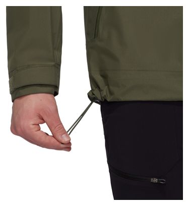 Chaqueta impermeable con capucha Mammut Alto Light Verde para hombre
