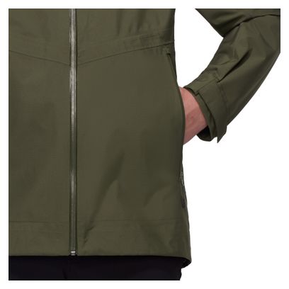Chaqueta impermeable con capucha Mammut Alto Light Verde para hombre
