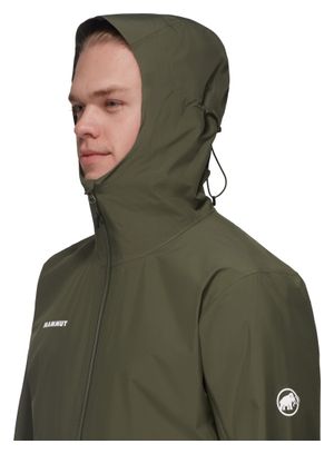 Chaqueta impermeable con capucha Mammut Alto Light Verde para hombre