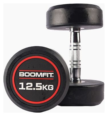 Haltères Ronds de musculation 12 5Kg (Paire) - BOOMFIT