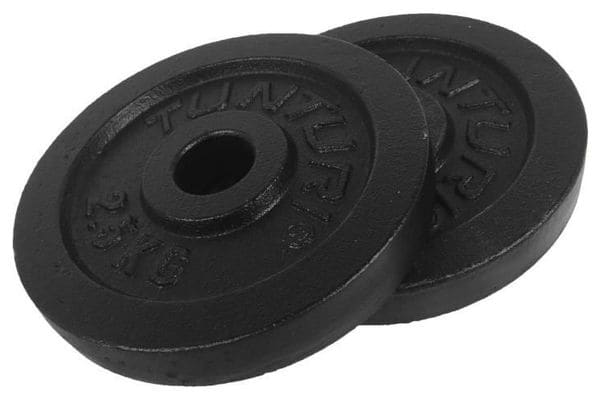 TUNTURI Disque musculation 2.50kg noir  la paire