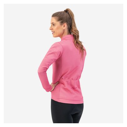 Maillot Manches Longues Velo Rogelli Core - Femme - Rose