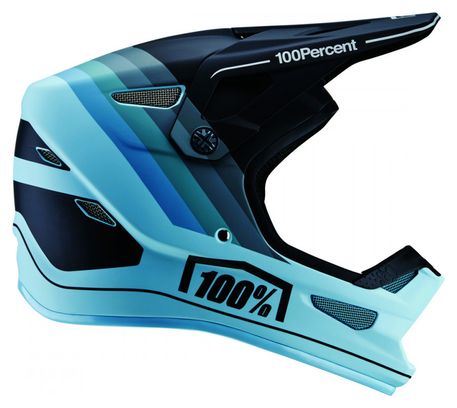 100% Status Grey/Blue casco integrale