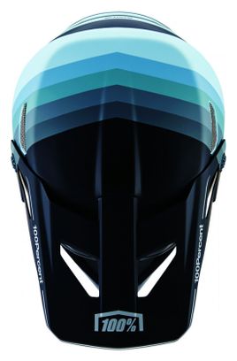 Casque Intégral 100% Status Gris/Bleu