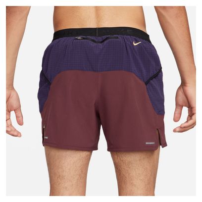 Nike Dri-Fit Trail Second Sunrise Shorts 5in Rot Blau