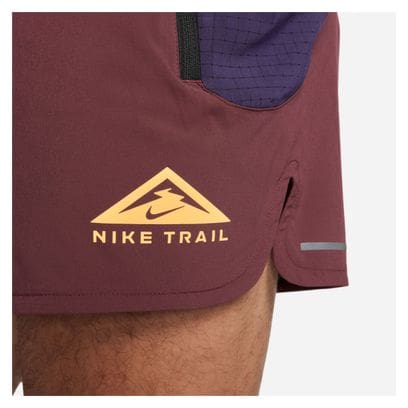 Short Nike Dri-Fit Trail Second Sunrise 5in Rouge Bleu