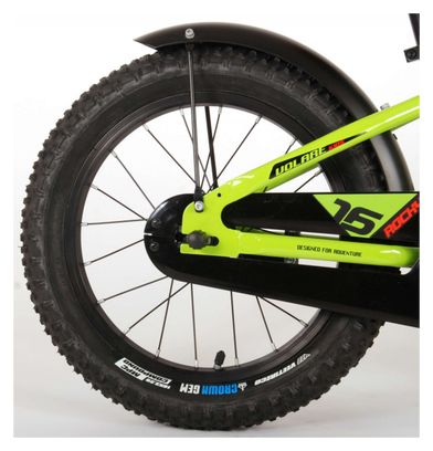 Vélo pour enfants Volare Rocky - 16 pouces - Vert - 95% assemblé - Prime Collection
