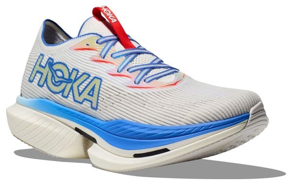 Chaussures Running Hoka Cielo X1 Blanc/Bleu/Rouge Unisexe