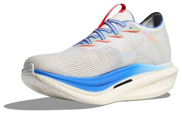 Chaussures Running Hoka Cielo X1 Blanc/Bleu/Rouge Unisexe