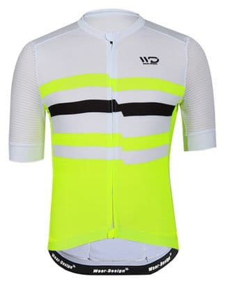 Maillot de cyclisme homme CHALLENGER blanc/jaune/noir