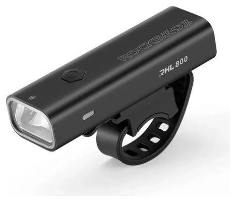 Lampe avant de vélo Rockbros  800 lm + câble USB-C - USB-A