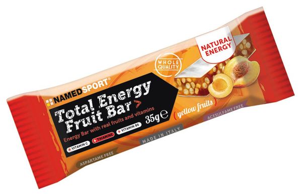 Energy Bar NamedSport Total Energy Fruit Bar 40g Fruits Yellow