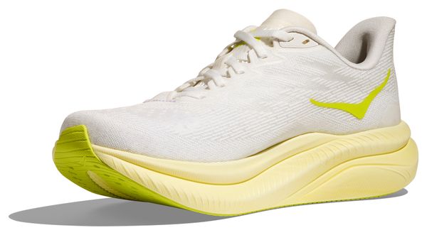 Hoka Mach 6 Damesschoenen Wit/Geel