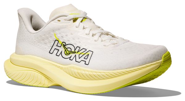 Hoka Mach 6 Damesschoenen Wit/Geel