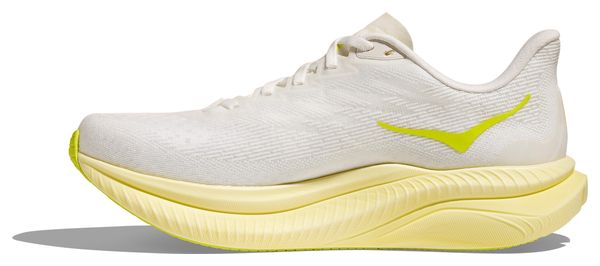 Hoka Mach 6 Damesschoenen Wit/Geel