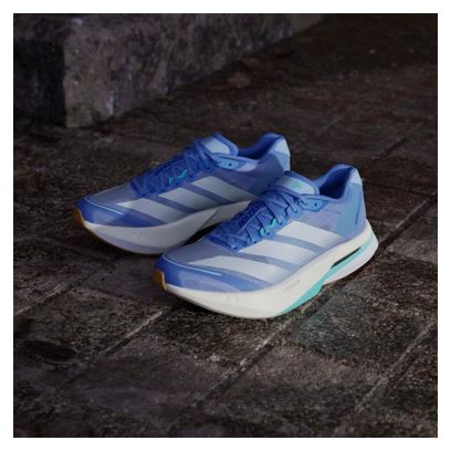 adidas Adizero Boston 13 Blue Women's Running Shoes