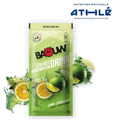 Baouw Energiegetränk Zitrone-Holunderblüte 45 g