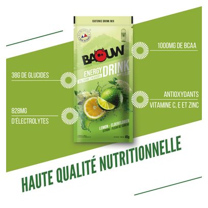 Baouw Energiegetränk Zitrone-Holunderblüte 45 g