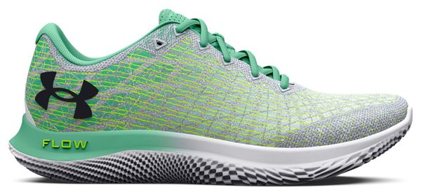 Under Armour FLOW Velociti Wind 2 White Green Yellow Running Shoes