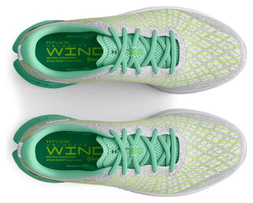 Chaussures de Running Under Armour FLOW Velociti Wind 2 Blanc Vert Jaune
