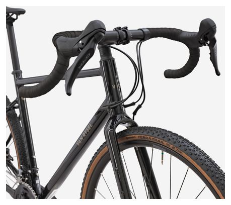 Van Rysel GRVL AF Gravel Bike with Shimano GRX 12-speed drivetrain, 700 mm, Black