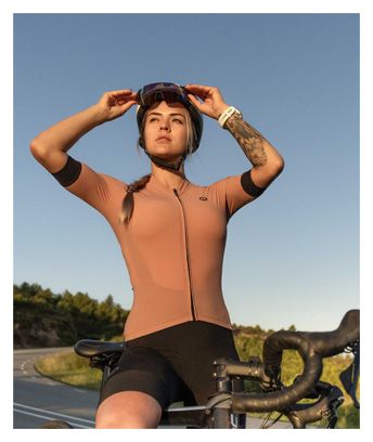 Maillot Manches Courtes Velo Rogelli Signature - Femme - Rose