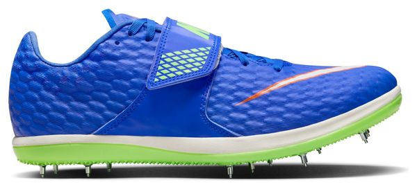 Nike High Jump Elite Leichtathletikschuh Blau Grün Unisex