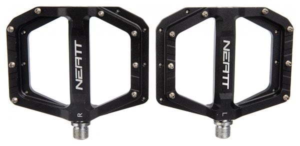 Pair of Flat Pedals Neatt Oxygen V2 8 Pins Black