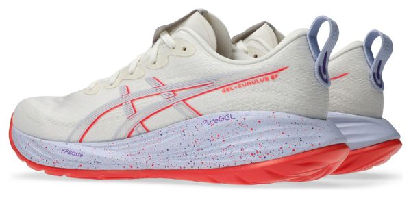 Asics Gel-Cumulus 27 Tokyo Running Shoes, White/Purple, Men's