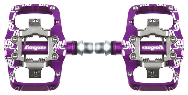 Paire de Pédales Automatiques Hope Union TC Clip Violet