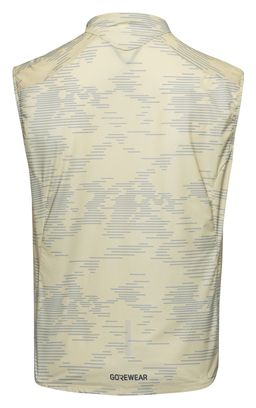Gilet Coupe-Vent Sans Manches Gore Wear Concurve Electro Beige Gris