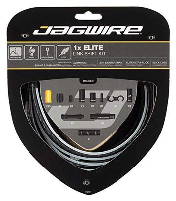 Kit Câble et Gaine pour Dérailleur Jagwire 1x Elite Link Shift Kit Noir