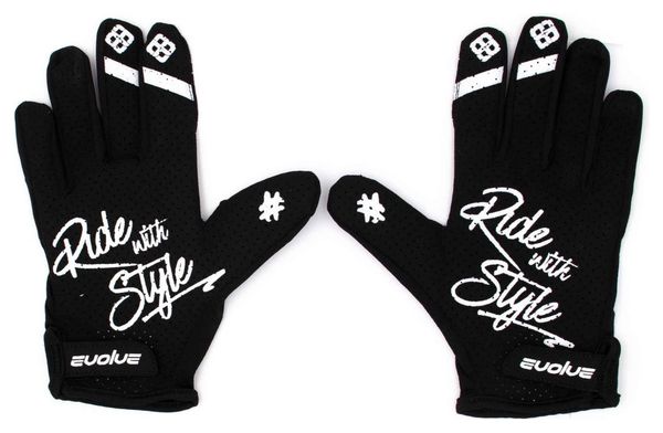 Pair of Evolve X Pride Kids Gloves Black