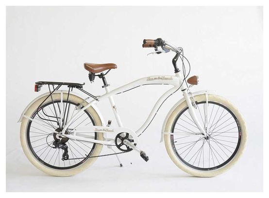 VELO VIA VENETO CRUISER 26 6V. HOMME 47 blanc