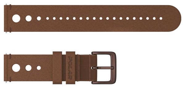 Polar 20 mm Leather Strap Brown Cognac Leather