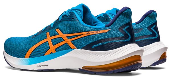 Chaussures de Running Asics Gel Pulse 14 Bleu Orange