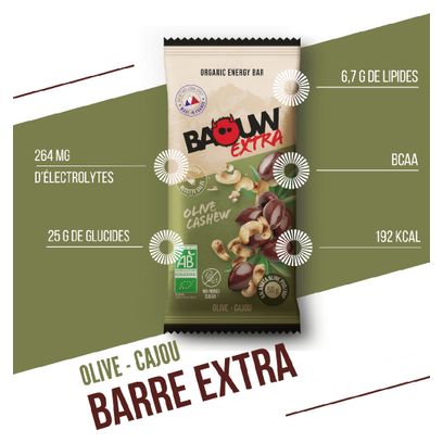 Baouw Extra Olijf/Cashew Energiereep 50g