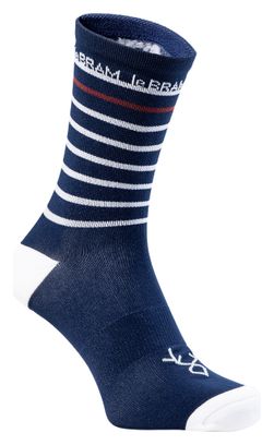 Paire de Chaussettes LeBram Ventoux Marinière Bleu Blanc Bordeaux