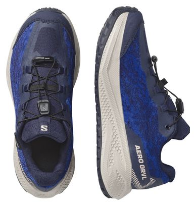 Salomon Aero GRVL Waterproof Blue Kids' Running Shoes