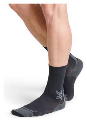 Chaussettes X-Socks Run Discover Crew Noir/Gris