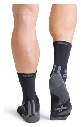 Chaussettes X-Socks Run Discover Crew Noir/Gris
