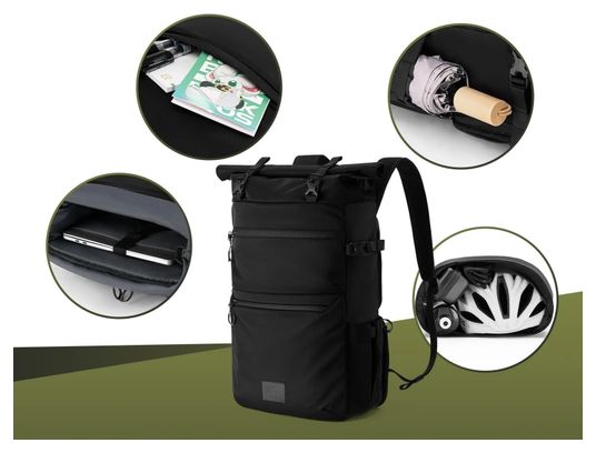 Sacoche porte-bagages extensible 3-en-1 ROCKBROS noire