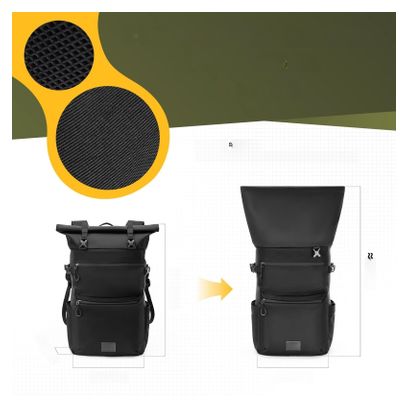 Sacoche porte-bagages extensible 3-en-1 ROCKBROS noire