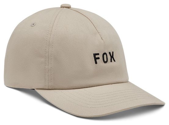 Fox Wordmark Beige Cap