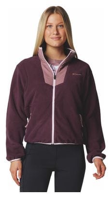 Forro polar Columbia Sequoia Grove para mujer, con cremallera completa, morado