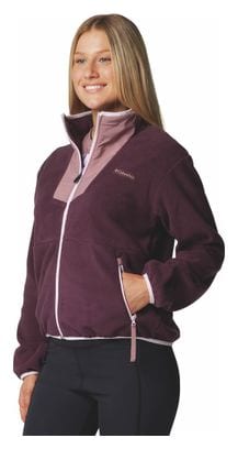 Forro polar Columbia Sequoia Grove para mujer, con cremallera completa, morado