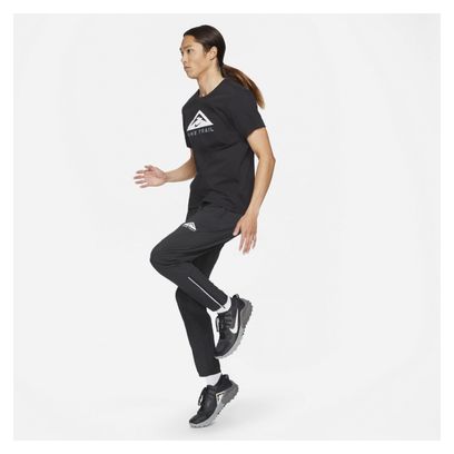 Nike Dri-Fit Trail Kurzarm T-Shirt Schwarz