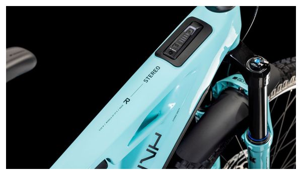 VTT Électrique Tout-Suspendu Cube Stereo Hybrid One77 HPC Race 800 Shimano Deore 12V 800 Wh 29''/27.5'' Bleu Dazzle 2025